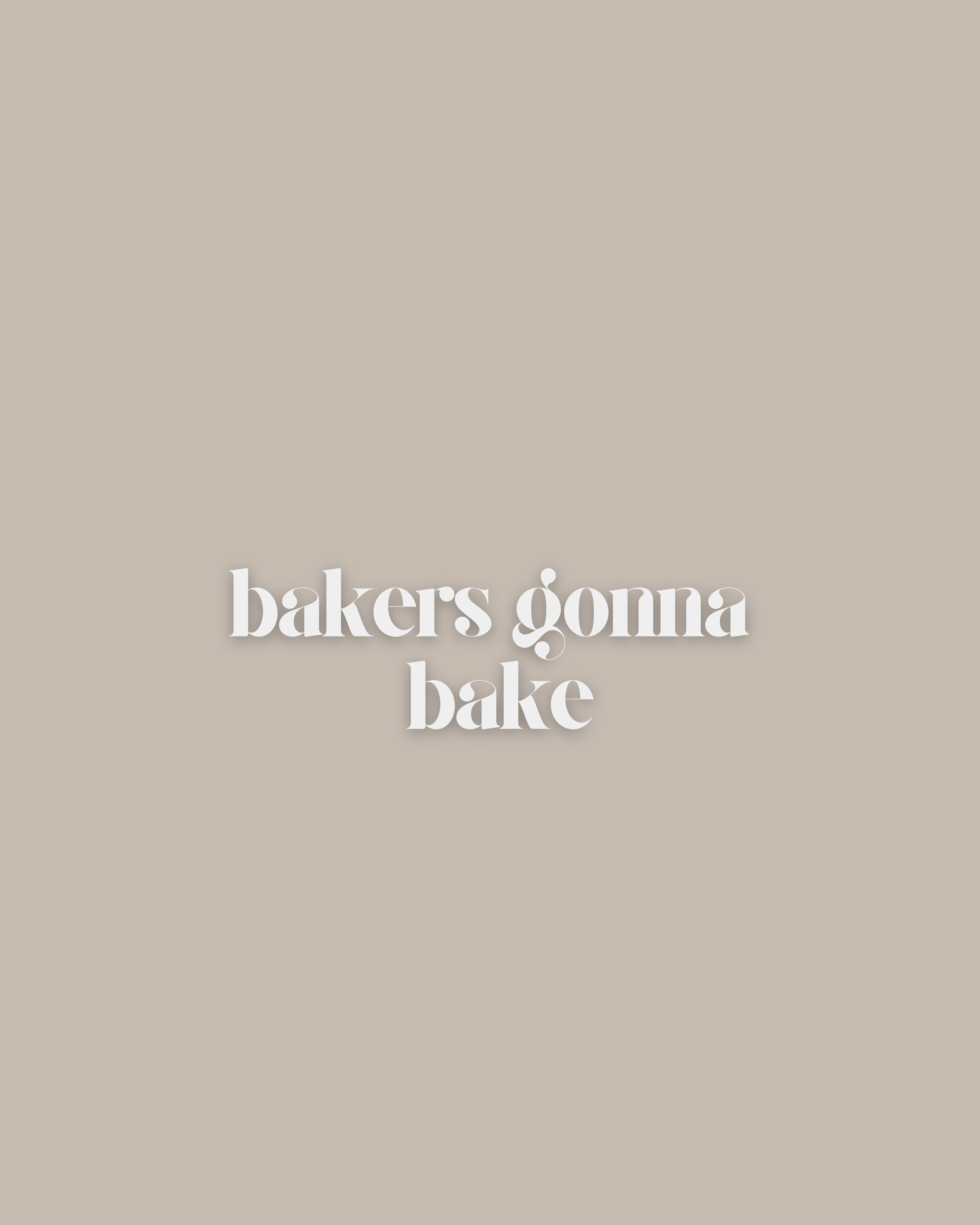 Natural Beige Pure Cotton Apron Bakers Gonna Bake - Adult - Preorder - Frosted Affair Cape Town