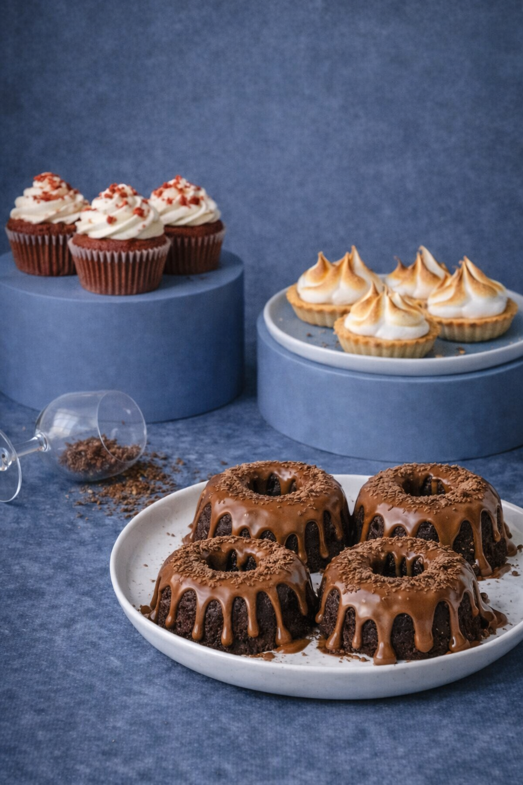 Mini Chocolate Bundt Cakes with Chocolate Ganache — Box of 12 - Frosted Affair Cape Town