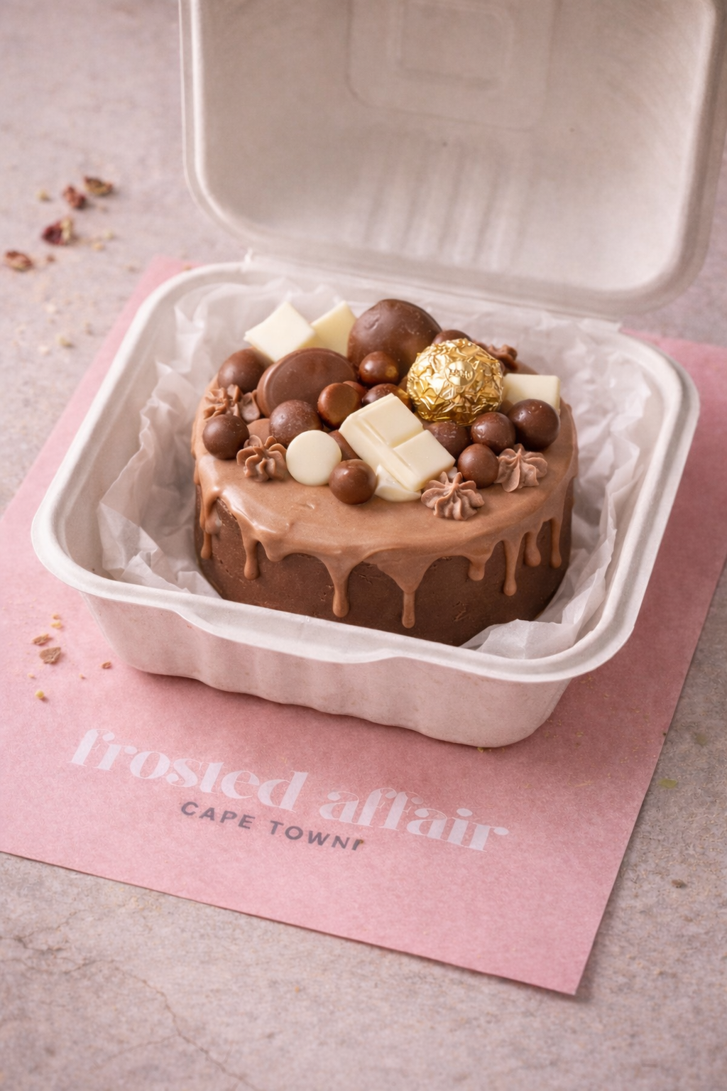 Frosted Affair Fererro Chocolate Bento Cake - Frosted Affair Cape Town